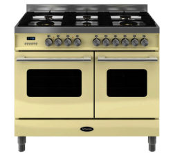 BRITANNIA  Delphi RC10TGDECR Dual Fuel Range Cooker - Gloss Cream & Stainless Steel